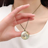 Bicycle & Map Glass Cabochon Necklace - Jo-products,  - cycling & fishing,