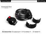 Mountain Bicycle Lock Portable Combination - Jo-products,  - cycling & fishing,