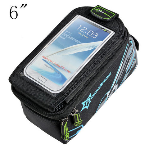 Bicycle Bag Waterproof MTB  Front For 6" 5.8" 4.8" Cellphone With Rain Cover - Jo-products,  - cycling & fishing,