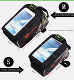 Bicycle Bag Waterproof MTB  Front For 6" 5.8" 4.8" Cellphone With Rain Cover - Jo-products,  - cycling & fishing,