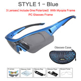 Sports SunGlasses UV 400-3 Lenses - Jo-products,  - cycling & fishing,