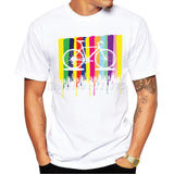 Rainbow Bicycle Design T Shirt - Jo-products,  - cycling & fishing, 
