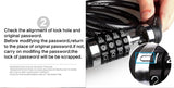 Mountain Bicycle Lock Portable Combination - Jo-products,  - cycling & fishing, 