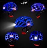 Ultralight Helmet + flashlight for Bike - Jo-products,  - cycling & fishing, 