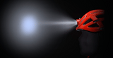 Ultralight Helmet + flashlight for Bike - Jo-products,  - cycling & fishing, 