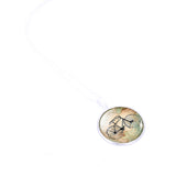 Bicycle & Map Glass Cabochon Necklace - Jo-products,  - cycling & fishing, 